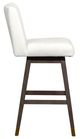 Armen Living Basila Gray Oak Swivel Bar Stool-3