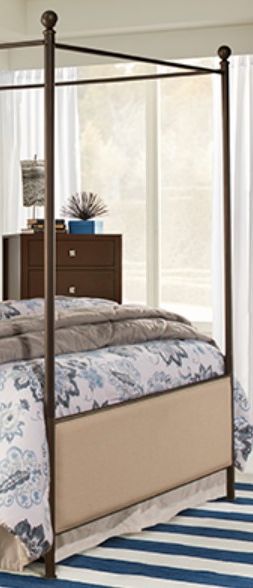 HH2 Home McArthur Bronze/Stone Queen Canopy Bed-2