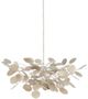 Currey & Company Lunaria Contemporary Silver Leaf Small Chandelier-1