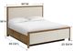 Whittier Wood® Furniture Bailey Nutmeg King Upholstered Storage Panel Bed-2