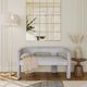 Jofran Inc. Urban Archive Gwen Gray Upholstered Bench-1