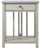 Universal Explore Home™ Escape-Coastal Living Home Gray Bedside Table with Sandbar Base-0