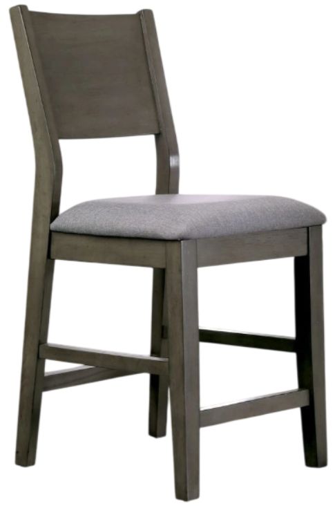 Furniture of America® Anton 2-Piece Gray Counter Chair Set-0