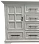 Million Dollar Rustic Coliseo Frosted White/Gold Dresser with Hardware-1