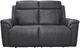 Flexsteel® Amelia Charcoal Power Reclining Loveseat with Power Headrest and Lumbar-1