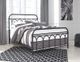 Signature Design by Ashley® Nashburg 2-Piece Black/White Queen Metal Bed Set-3