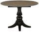 Liberty Furniture Magnolia Manor Weathered Bark Dining Drop Leaf Table with Antique Black Base-3