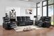New Classic® Home Furnishings Takami Black Manual Swivel Recliner-1