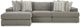 Signature Design by Ashley® Avaliyah 3-Piece Ash Left-Arm Facing Sectional and Chaise-0