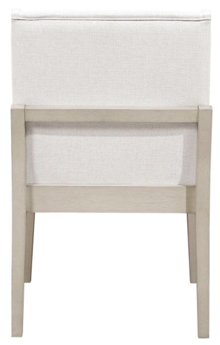 Homelegance® Tundra Antique White/Ivory Arm Chair-4
