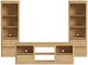 Elements International Rosalie 3-Piece Natural Entertainment Unit with 82" TV Console-0