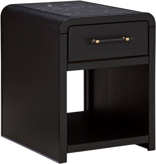 Signature Design by Ashley® Clanden Black Rectangular End Table-0