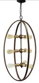YHD Taos Western Bronze 9-Light Chandelier-0