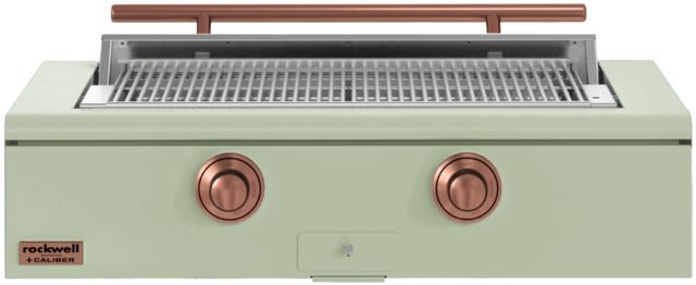 Caliber™ Rockwell Social 2-Burner Sage Built-In Natural Gas Grill with Copper Hardware-0