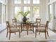 Tommy Bahama® Furniture Key Biscayne Emerald Bay 54'' Bamboo Veneered Top Dining Table with Leather-Wrapped Rattan Base-1