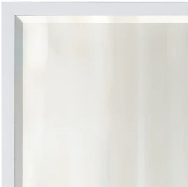 Stylecraft White Beveled Framed Wall Mirror-1