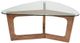 Olliix by INK+IVY Glass Top Coffee Table with Pecan Base-0