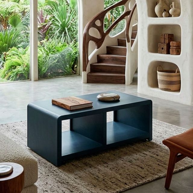 aspenhome® Taylor Malta Blue Cocktail Table-1