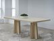 Modus Furniture Zinnia White Sand Double Pedestal Dining Table-1
