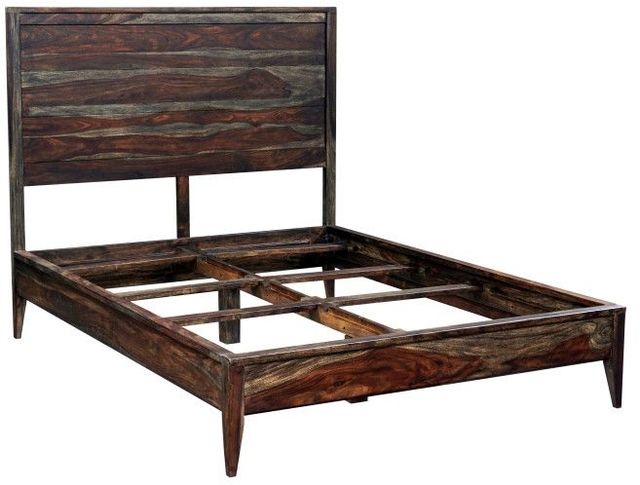 Porter International Designs Fall River Black Walnut King Panel Bed-3