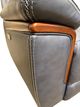 Navy Leather Power Reclining Sofa-3