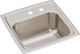 Elkay Lustertone® Lustrous Satin 15" MR2-Hole Single Bowl Drop-in Bar Sink with 2" Drain-0