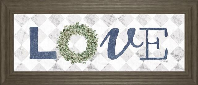 Classy Art Love with Eucalyptus Wreath I by Marla Rae Wall Art-0