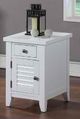ECI Furniture Bianca White Chairside Table-0