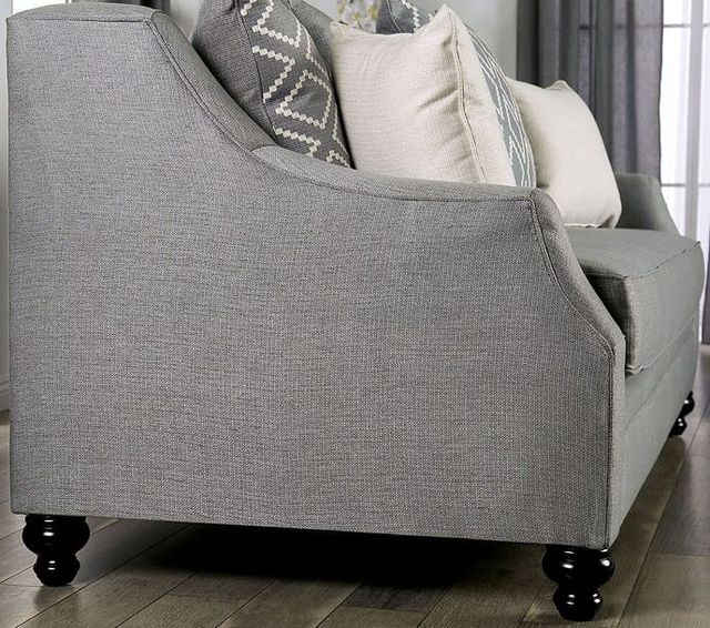 Furniture of America® Nefyn Gray Loveseat-3