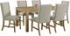 Elements International Eleanor 7-Piece Brown Dining Set-0