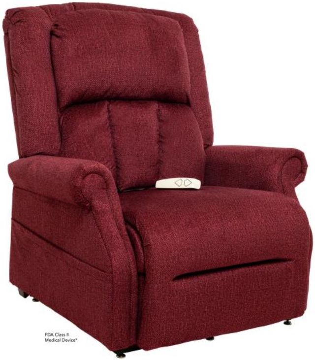 Mega Motion® Trio Tenacity Vance Wine Power Lift Recliner with Standard Heat and Massage-4