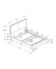Monarch Specialties Inc. White Faux Leather Twin Bed-4