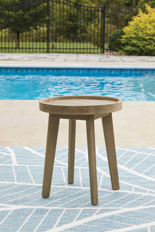 Marina Sun Outdoor End Table - Beige Marina Sun Outdoor End Table - Beige