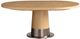 Universal Explore Home™ New Modern Solara Natural Oak Dining Table with Aged Satin Pewter Base-1