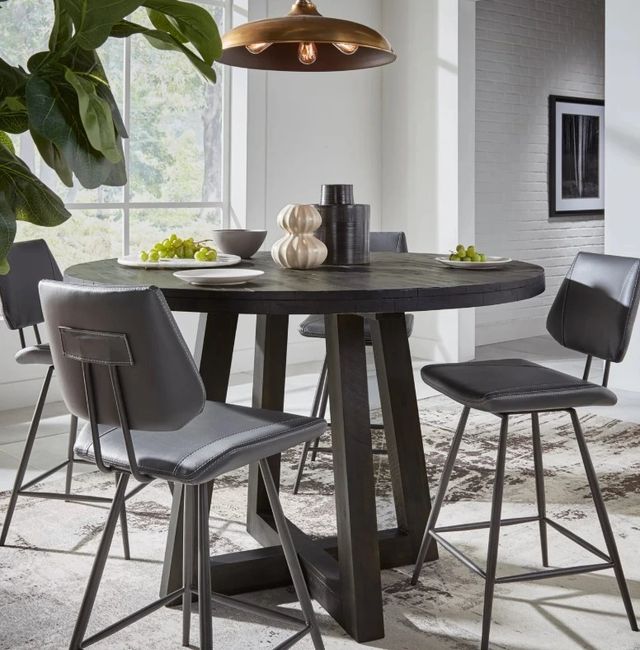 Modus Furniture Crossroads Vinson Modern Cobalt Swivel Counter Stool-1