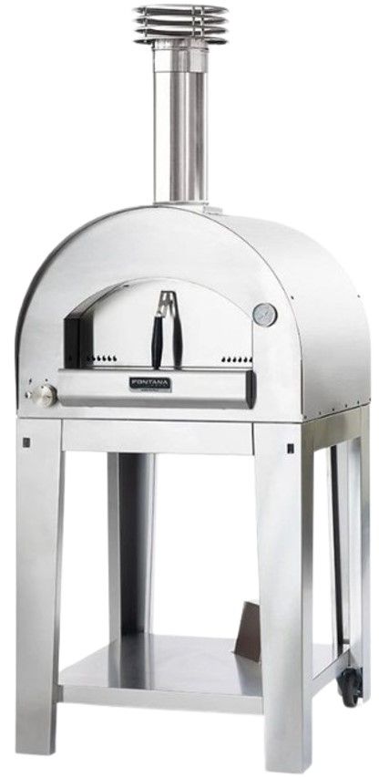Fontana Forni Napoli 31" Stainless Steel Pizza Oven -1