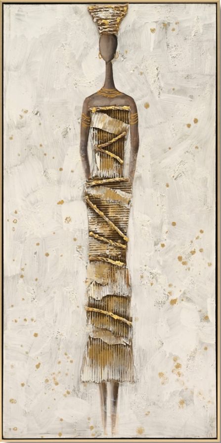 Classy Living Mindful Gilded Grace Textured Goddess Wall Art-0