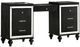 New Classic® Home Furnishings Valentino 3-Piece Black Vanity Set-1