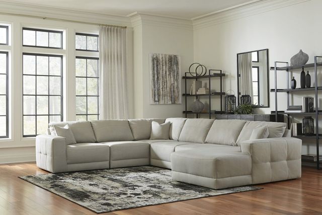 Benchcraft® Next-Gen Gaucho 5-Piece Gray Right-Arm Facing Sectional and Chaise-1