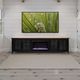Legends Home Providence Black/Bourbon96" Fireplace Console-1