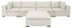 YHD Dali 5-Piece White Modular Sectional-0