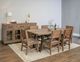 International Furniture Direct Natural Parota Two-Tone Dining Table-4