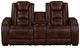 New Classic® Home Furnishings Chester Brown Power Reclining Console Loveseat-2
