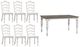 Liberty Furniture Magnolia Manor 7-Piece Antique White/Weathered Bark Dining Table Set-0