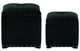 A & B Home 2-Piece Smooth Green Upholstered Stool Set-1