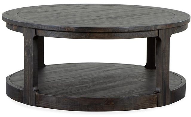 Magnussen Home® Boswell Peppercorn Cocktail Table with Casters-1