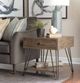 Hammary® Sanbern Light Brown Rectangular End Table with Gray Base-1