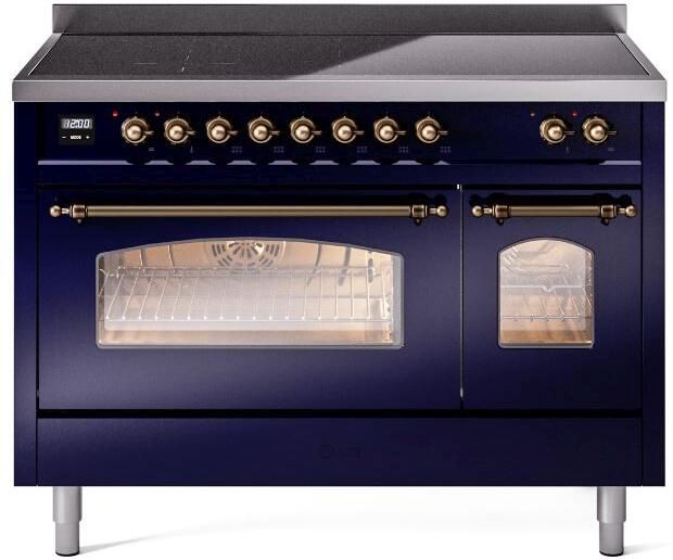 Ilve Nostalgie II 48 Blue Freestanding Induction Range Legacy Appliances