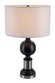 A & B Home Black/Gray Table Lamp with Hammered Metal-1