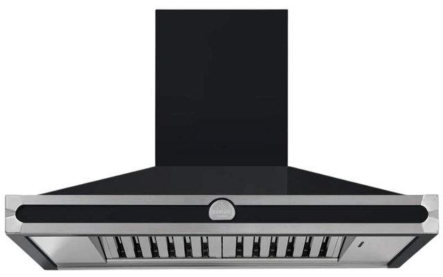 La Cornue CornuFé 110 43" Matte Black Wall Mounted Chimney Hood-0